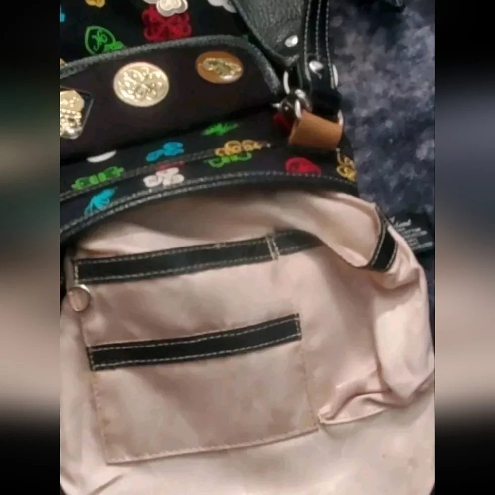 Kathy Van Zeeland Crossbody Handbag Multi Colored - Picture 3 of 10